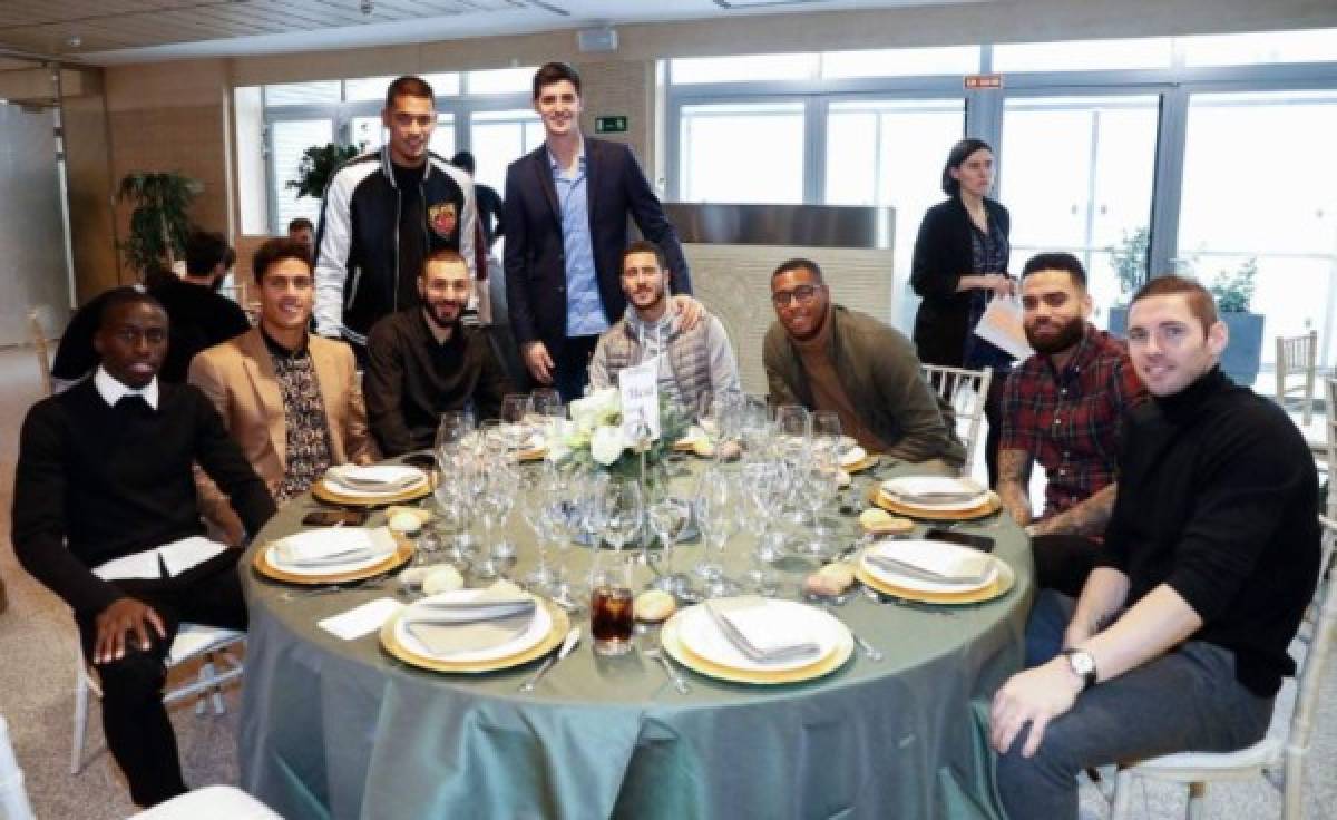 Así fue la cena de Navidad del Real Madrid: El look de Ramos y Florentino Pérez, el más cariñoso