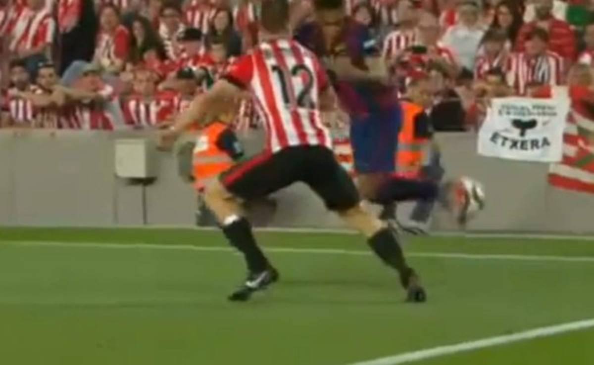 VIDEO: Neymar realiza 'sombrerito' que enfurece a jugadores del Athletic Bilbao