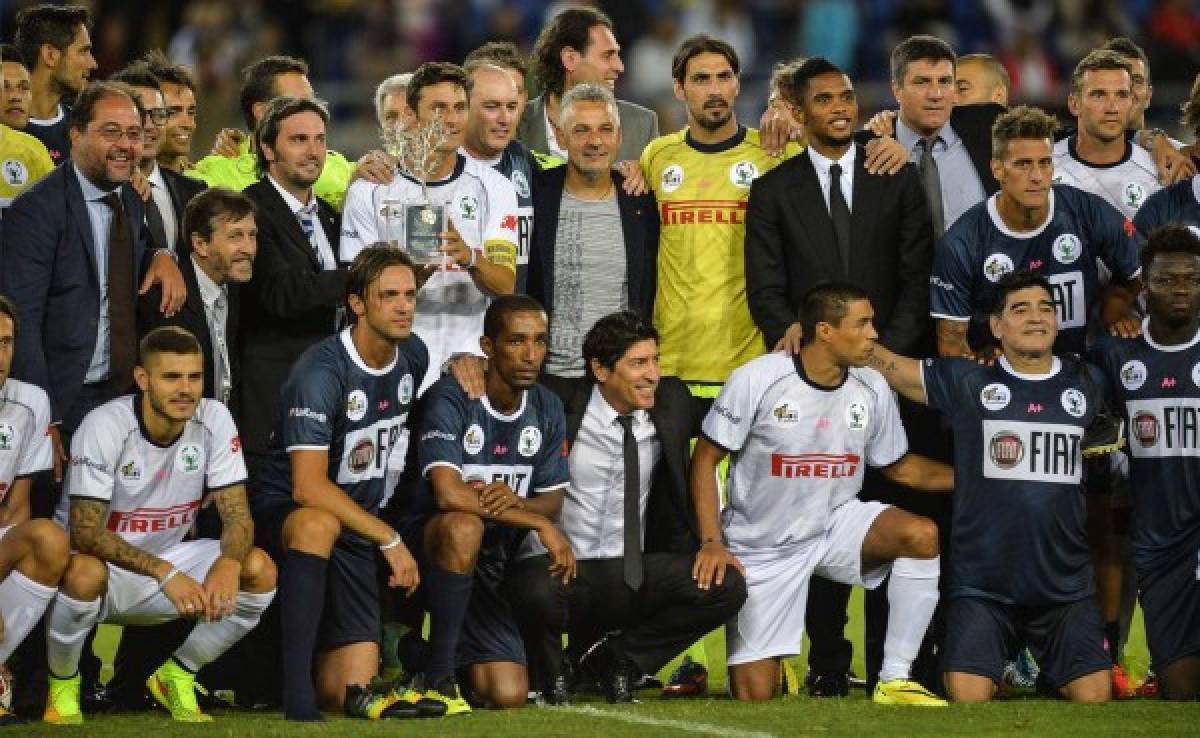 Maradona, Baggio, Simeone y Zamorano volvieron a sentirse jugadores