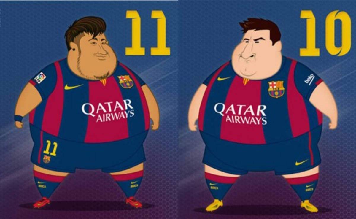 HUMOR: Así se verían los jugadores del Barcelona con sobrepeso