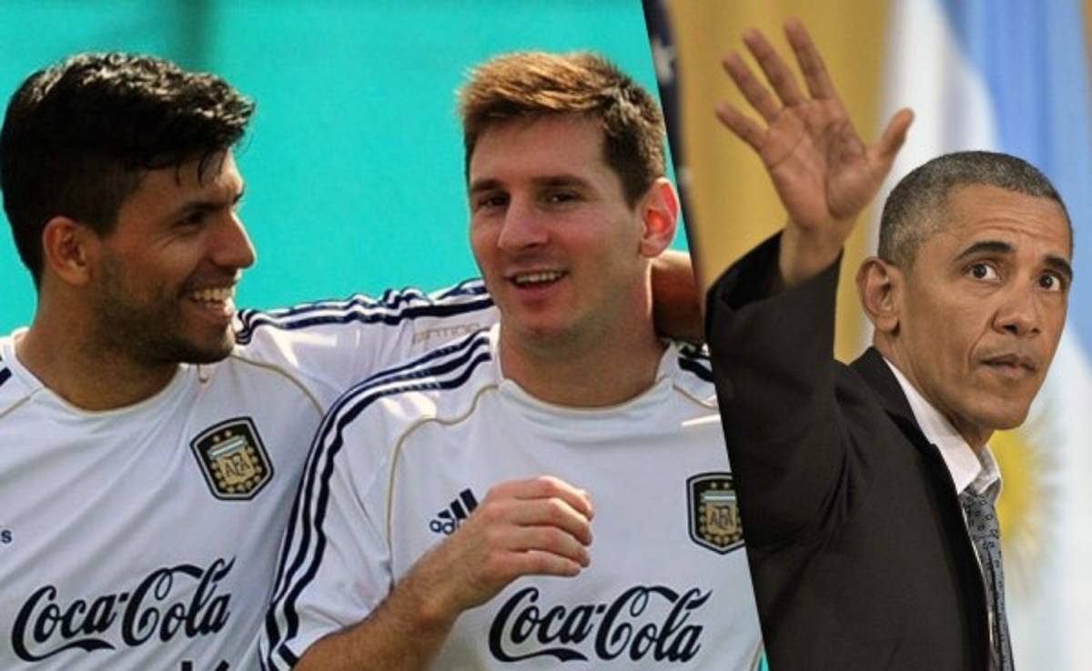 'Kun' Agüero le informó a Messi sobre el interés de Obama por conocerlo