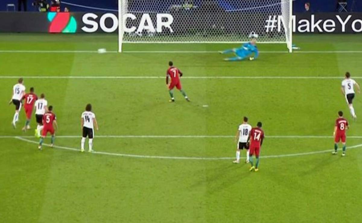 Así fue el penal fallado por Cristiano Ronaldo ante Austria