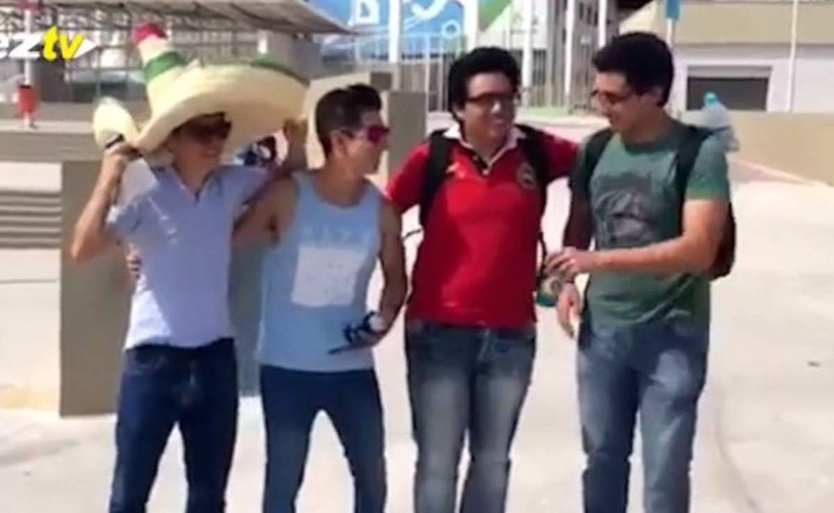 VIDEO: Aficionados mexicanos apoyan a Honduras en Río de Janeiro