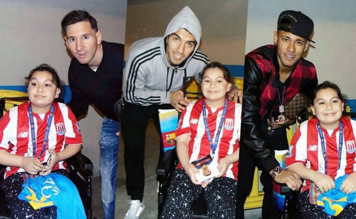 Leo Messi y Barcelona hacen realidad sueño de Hanya Sajad