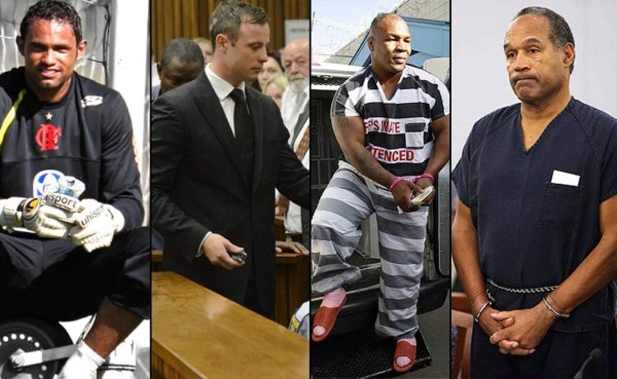 Famosos casos de asesinatos y deportistas encarcelados