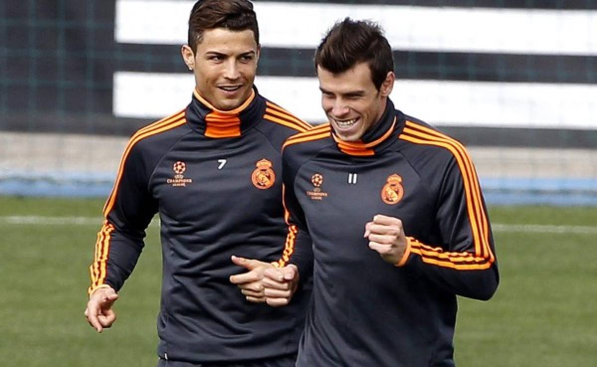 Bale y Cristiano entrenan a tope antes de enfrentar al Bayern