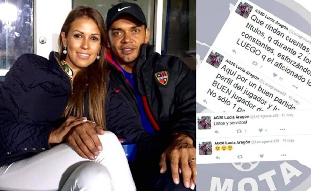 Los polémicos tuits de Lucía, esposa de Amado contra Motagua
