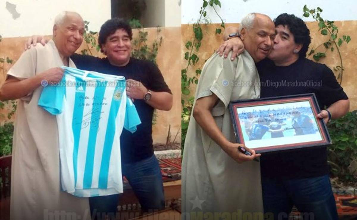 Diego Maradona visitó al árbitro que no invalidó la 'Mano de Dios'