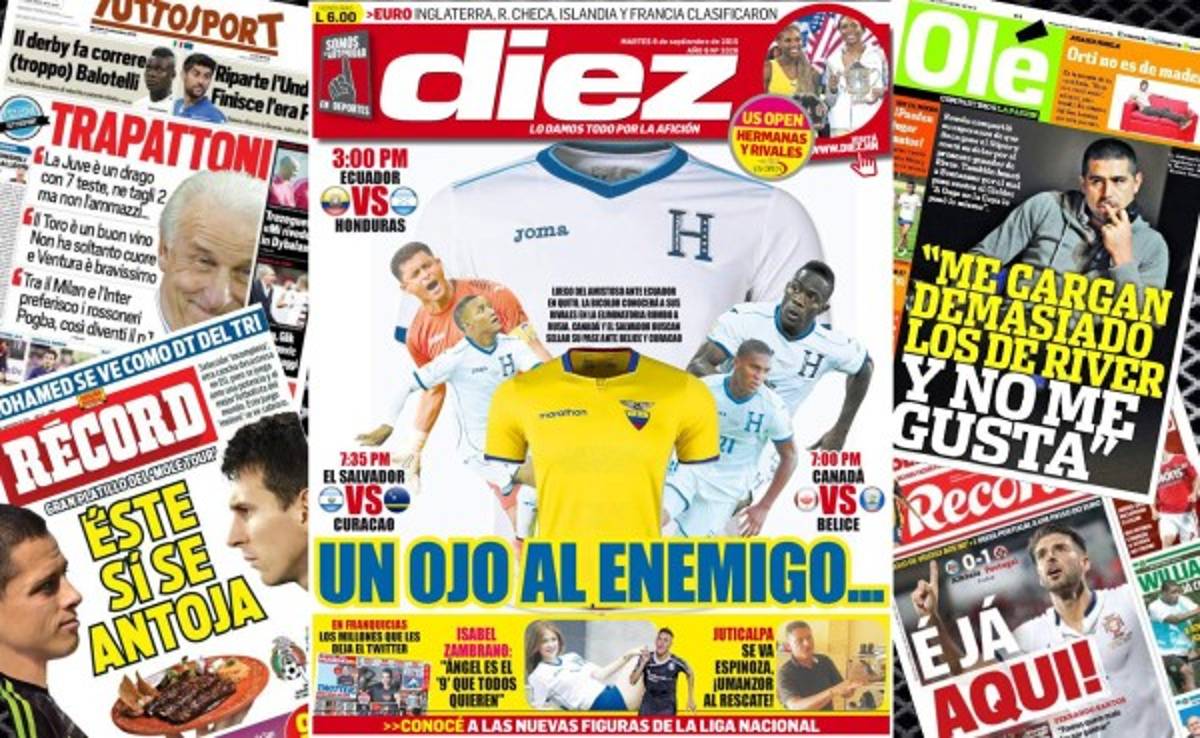Las portadas de los diarios más importantes en el mundo