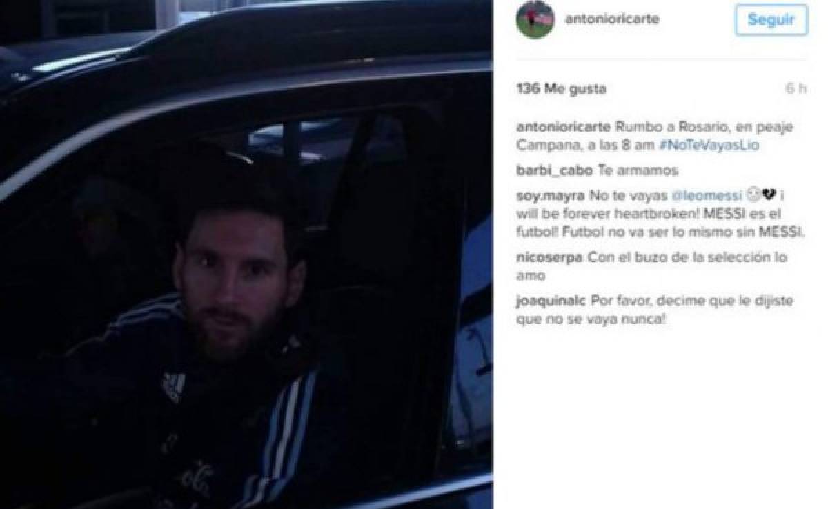Filtran la primera foto de Messi tras renunciar a la selección de Argentina