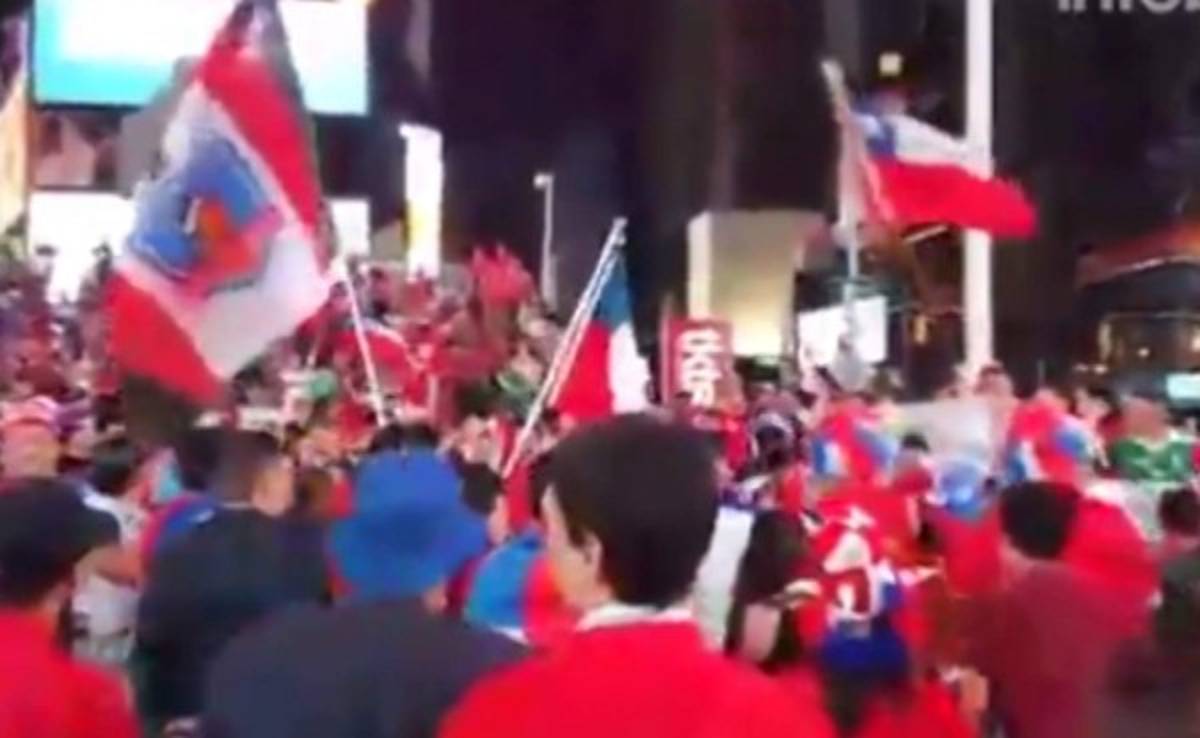 VIDEO: Así celebraron cientos de chilenos el campeonato en Nueva York
