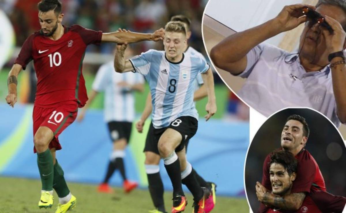 Jorge Luis Pinto se quedó en el estadio y no se perdió ningún detalle de Portugual