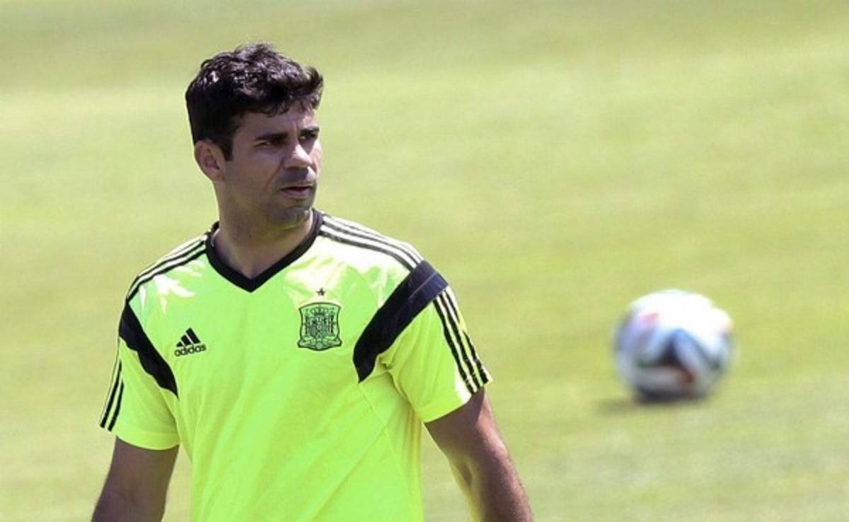 Diego Costa entrenó una hora con la selección de España