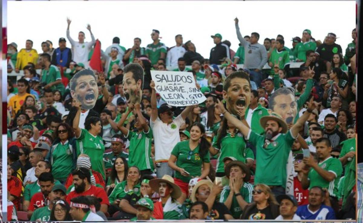 Afición mexicana a su selección: 'ole, ole, put..'.
