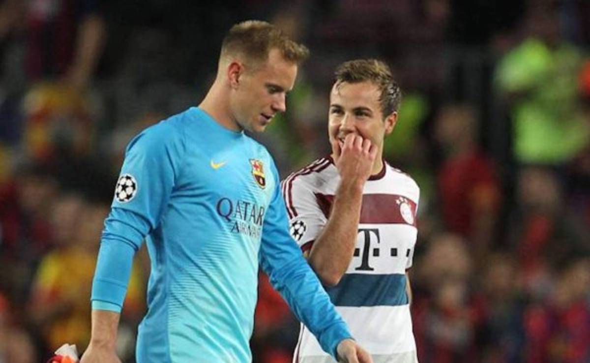 Götze se disculpa por bromas con Ter Stegen tras la derrota en Barcelona
