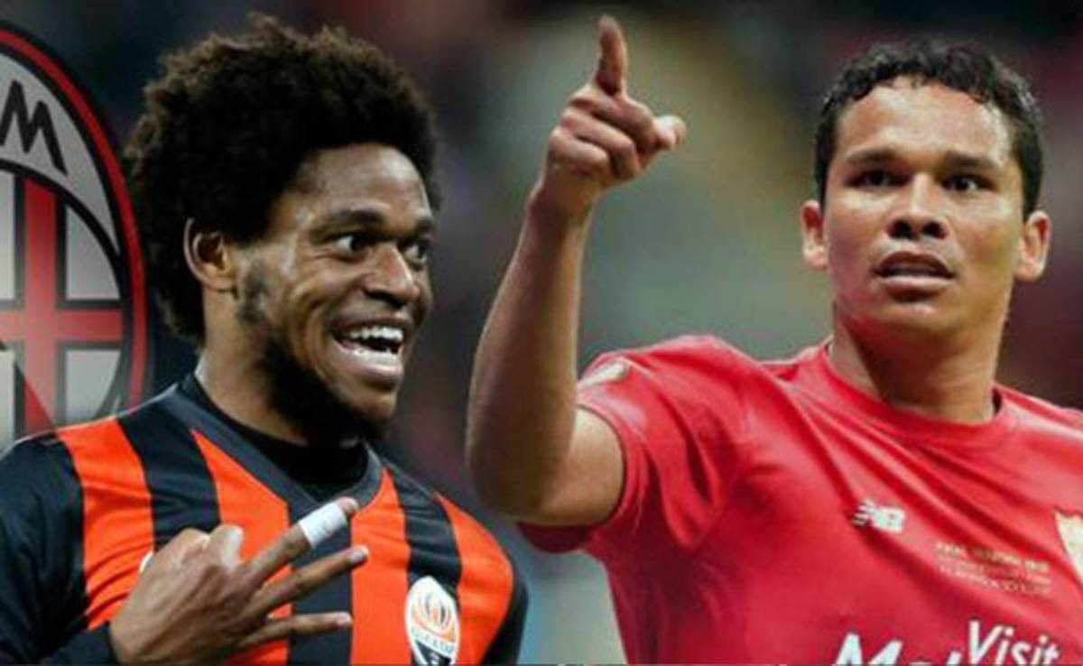 Carlos Bacca y Luiz Adriano, nuevos jugadores del AC Milan