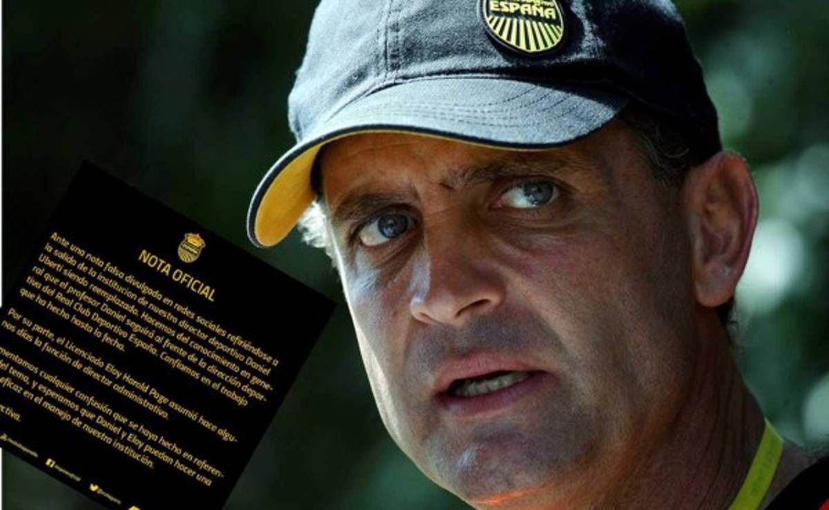 Real España niega que su director deportivo Daniel Uberti salga del equipo