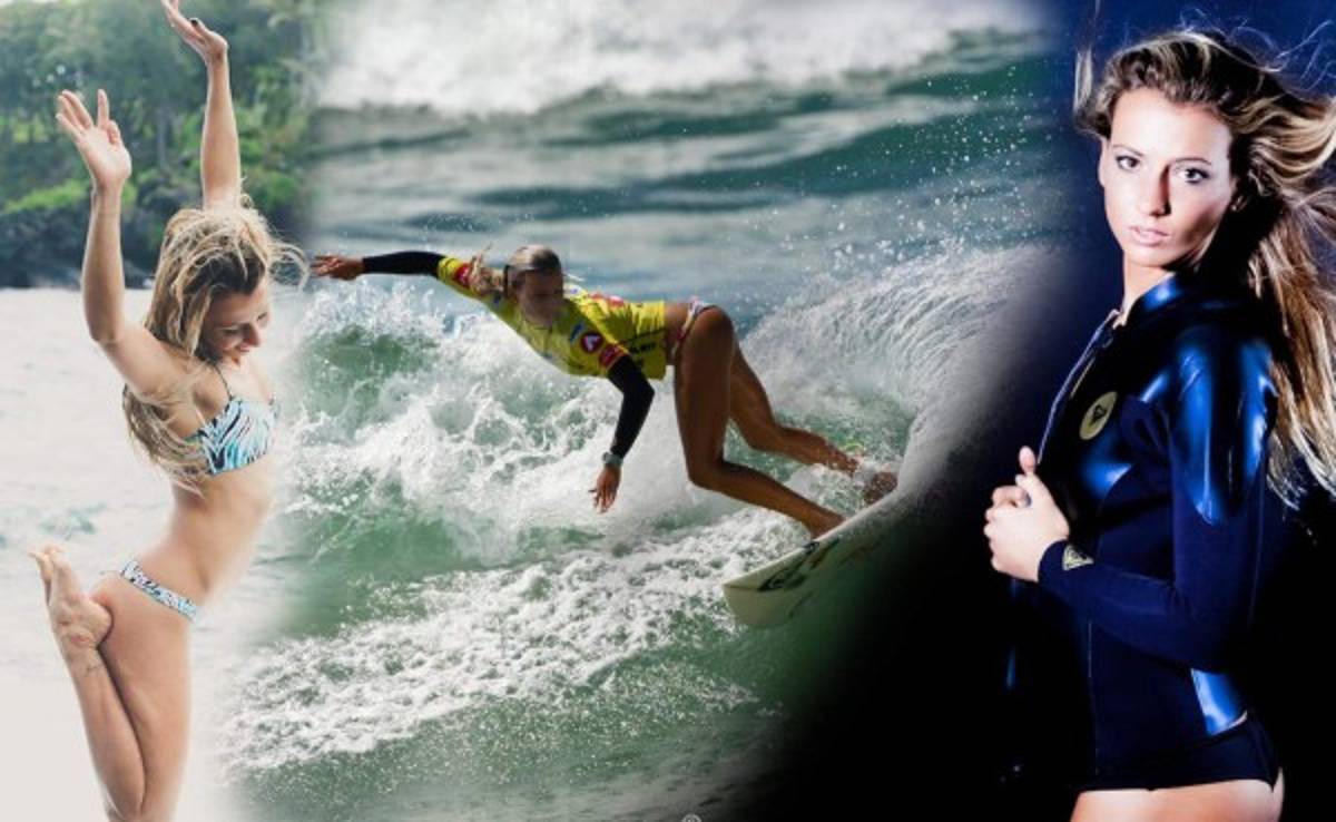 FOTOS: Maud, la bella chica que surfea en tacones