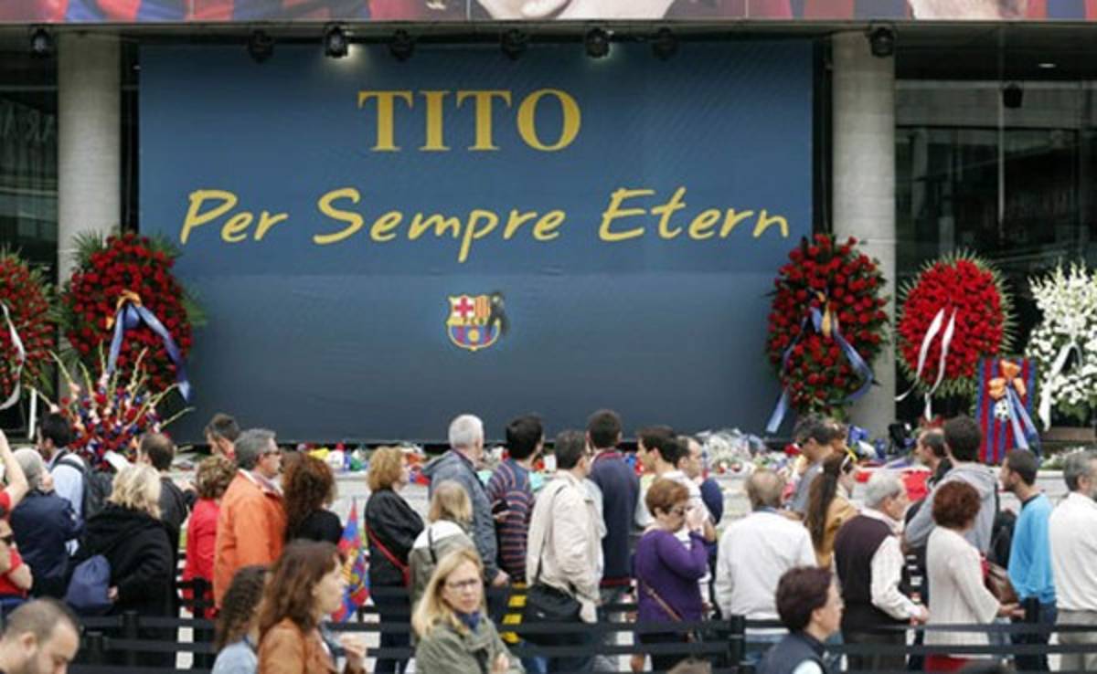 Barcelona decreta 3 días de luto por la muerte de Vilanova