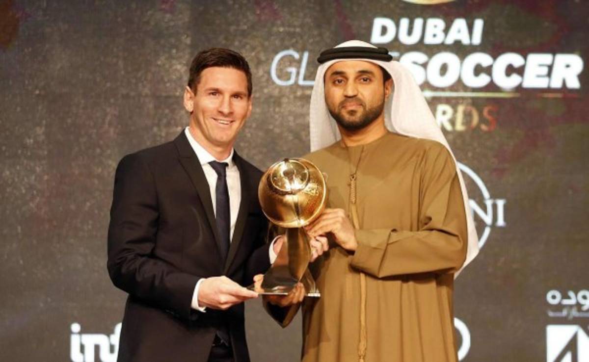 FOTOS: Así la pasó Messi en la gala del Globe Soccer Awards en Dubai
