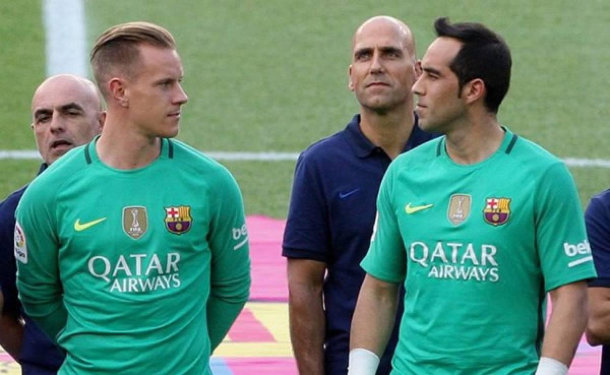 Ter Stegen y Claudio Bravo llegaron al mismo tiempo al Barcelona en 2014.