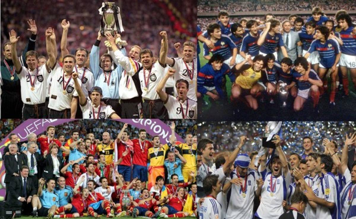Los 10 últimos campeones de la Eurocopa