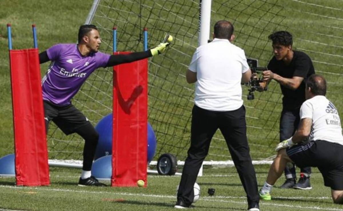 Video: El entrenamiento de Keylor Navas en el Real Madrid con pelotas de tenis
