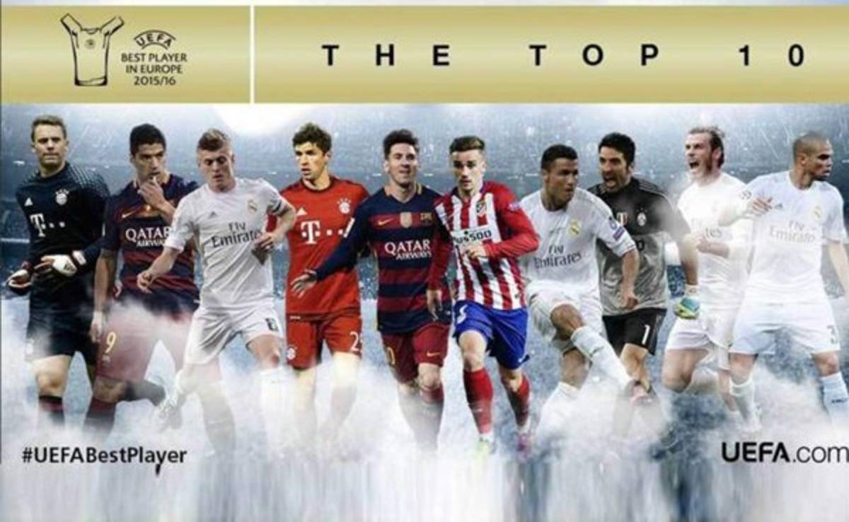 Messi, Cristiano, Bale y Griezmann, nominados al Mejor Jugador en Europa