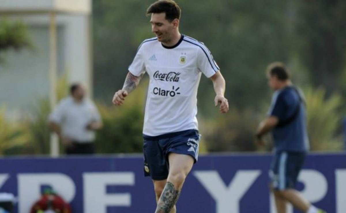 Lionel Messi se integró hoy a la selección de Argentina
