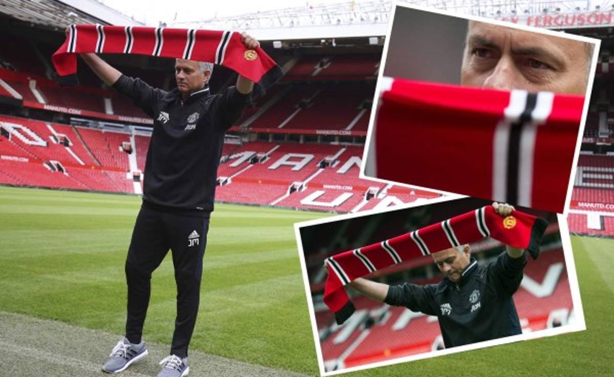 Los gestos y la vestimenta de Mourinho en su primer día de trabajo con el Manchester United
