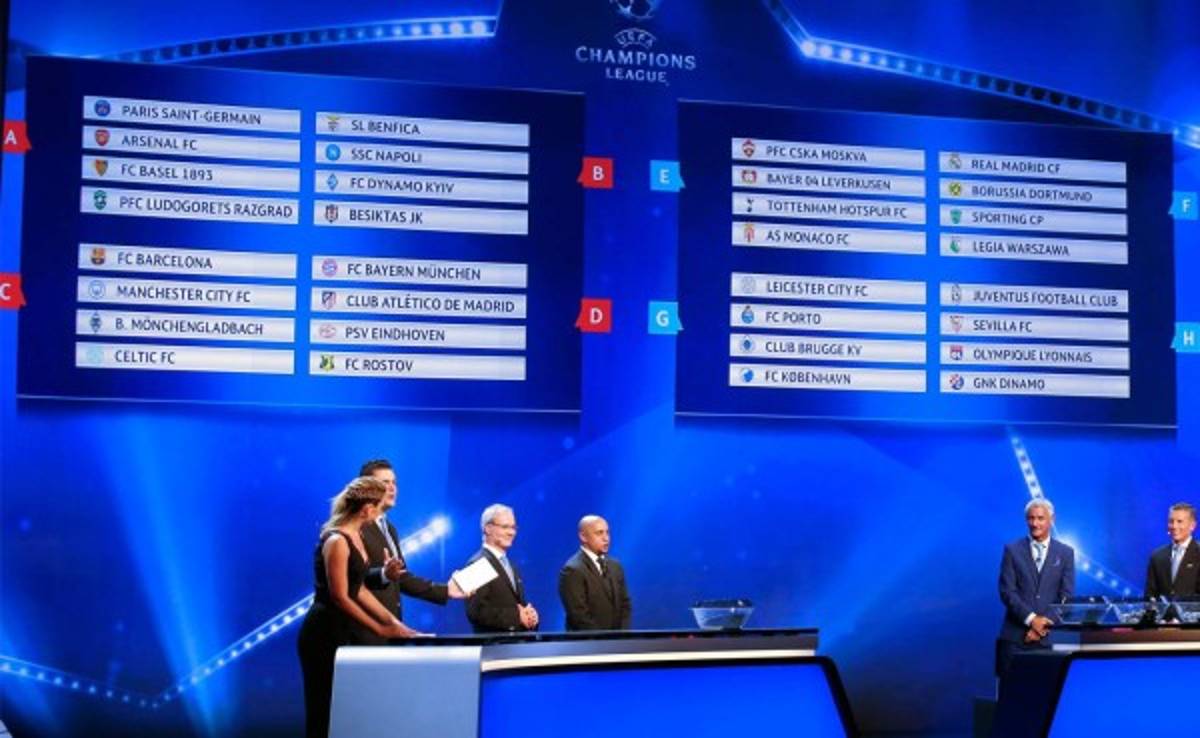 Champions League: Barcelona al grupo C y Real Madrid al F con el Dortmund