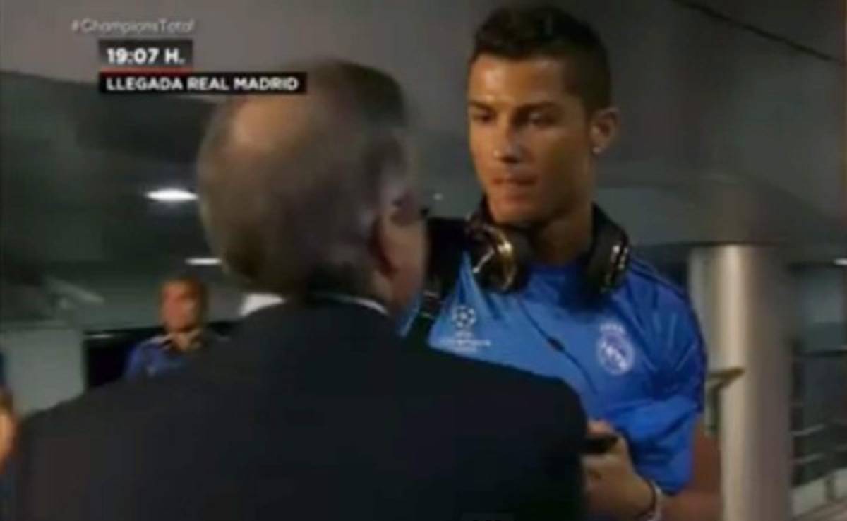 VIDEO: Florentino encara a Cristiano y pregunta por sus declaraciones