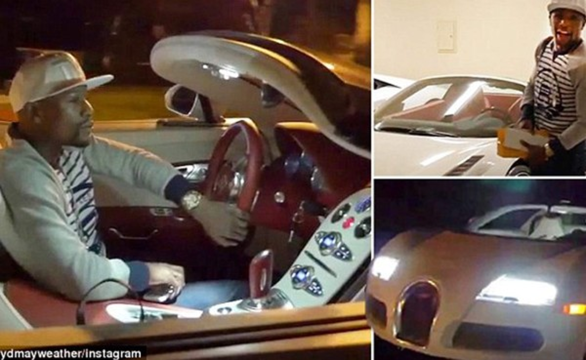 Floyd Mayweather presume su nuevo lujoso automóvil