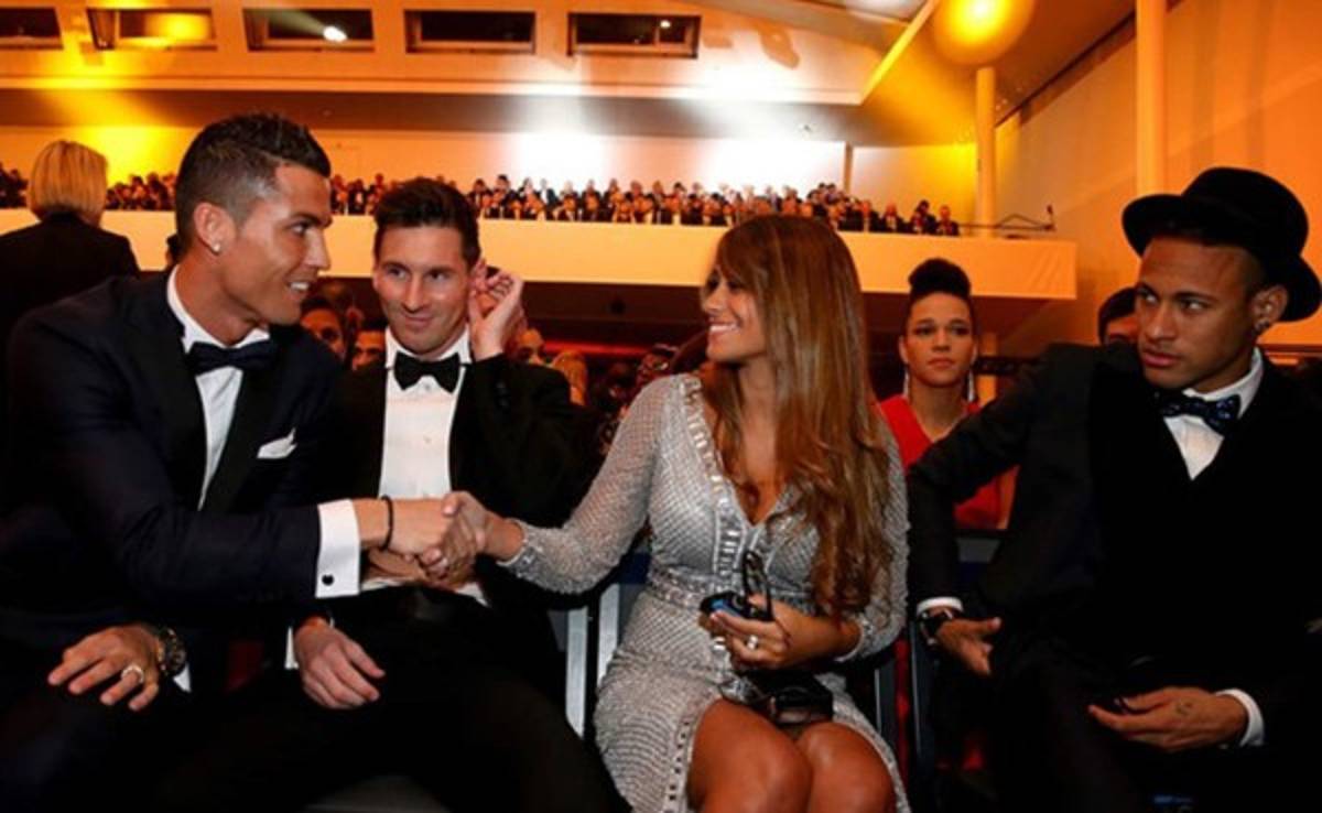 La historia detrás de la foto entre Cristiano Ronaldo y la pareja de Messi