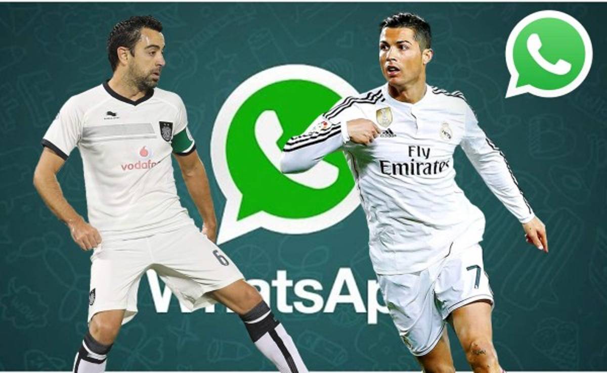 La 'conversación privada' en Whatsapp entre Cristiano y Xavi