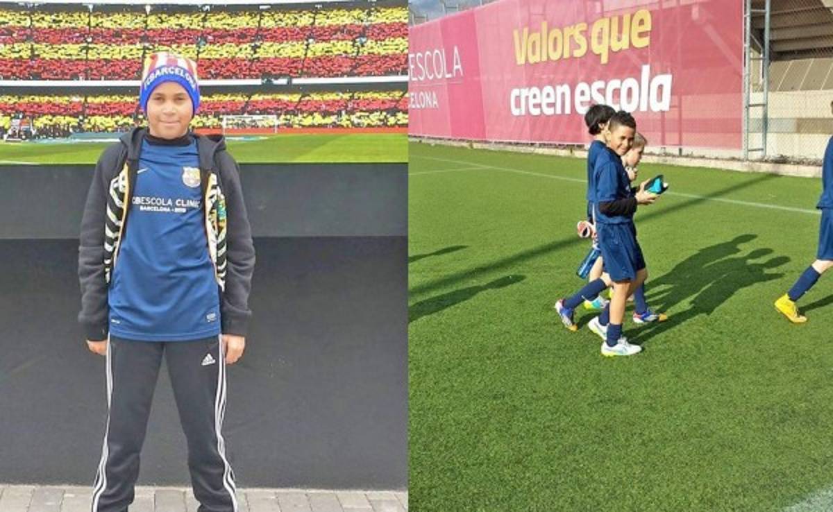 Hondureño Emerson Villafranca ya entrena en el Barcelona