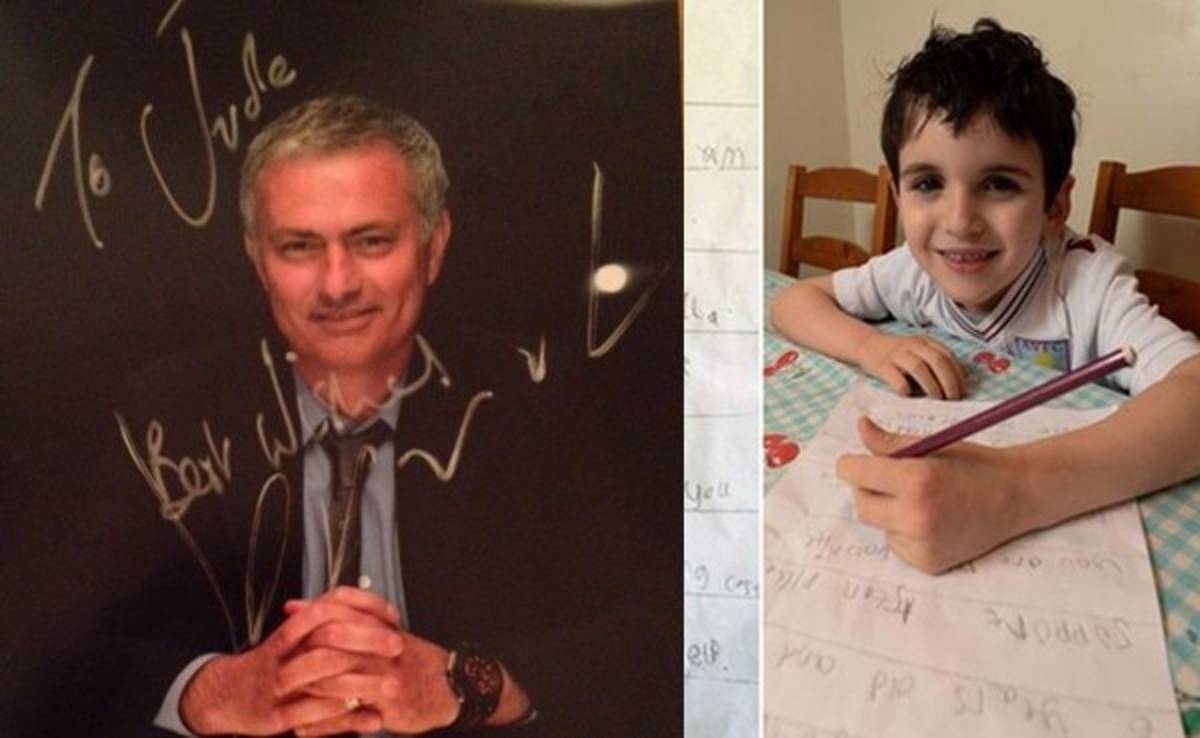 Mourinho y su noble gesto con niño del Aston Villa