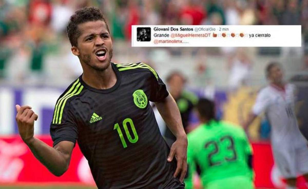 Giovani dos Santos felicitó a Miguel Herrera por su agresión a Christian Martinoli