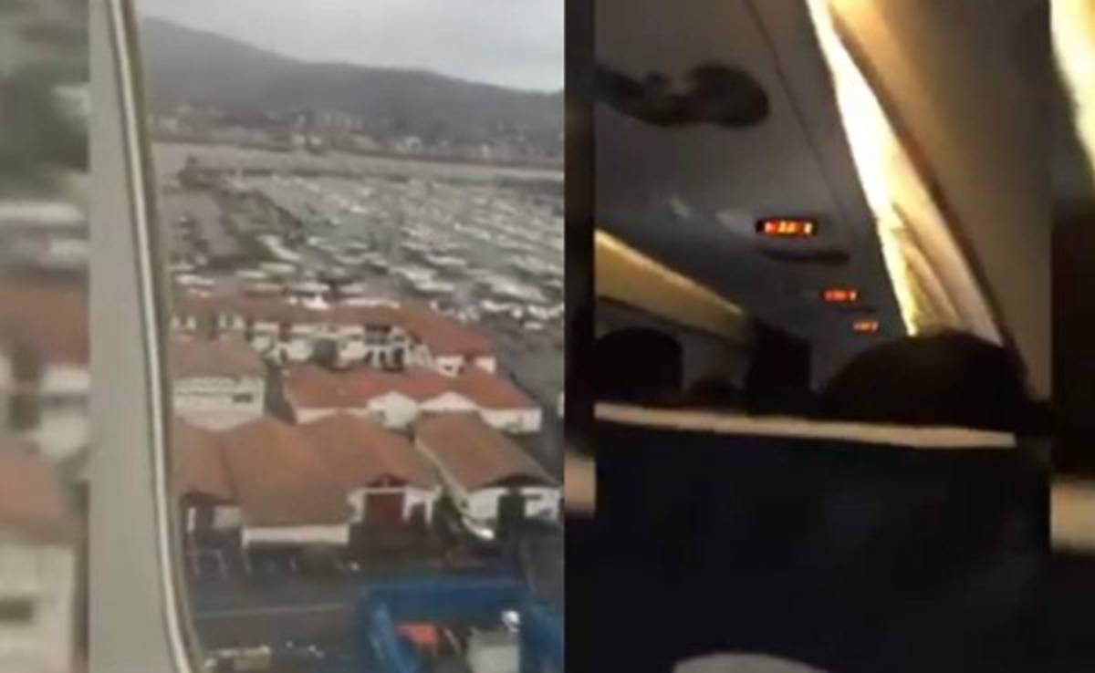 VIDEO: Terror en aterrizaje del Málaga en San Sebastián