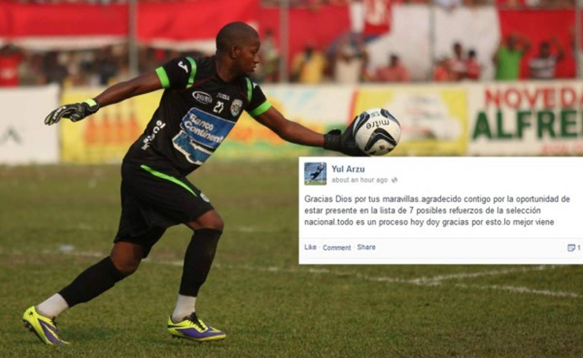 Yul Arzú agradece estar en lista de siete reservados de la Selección