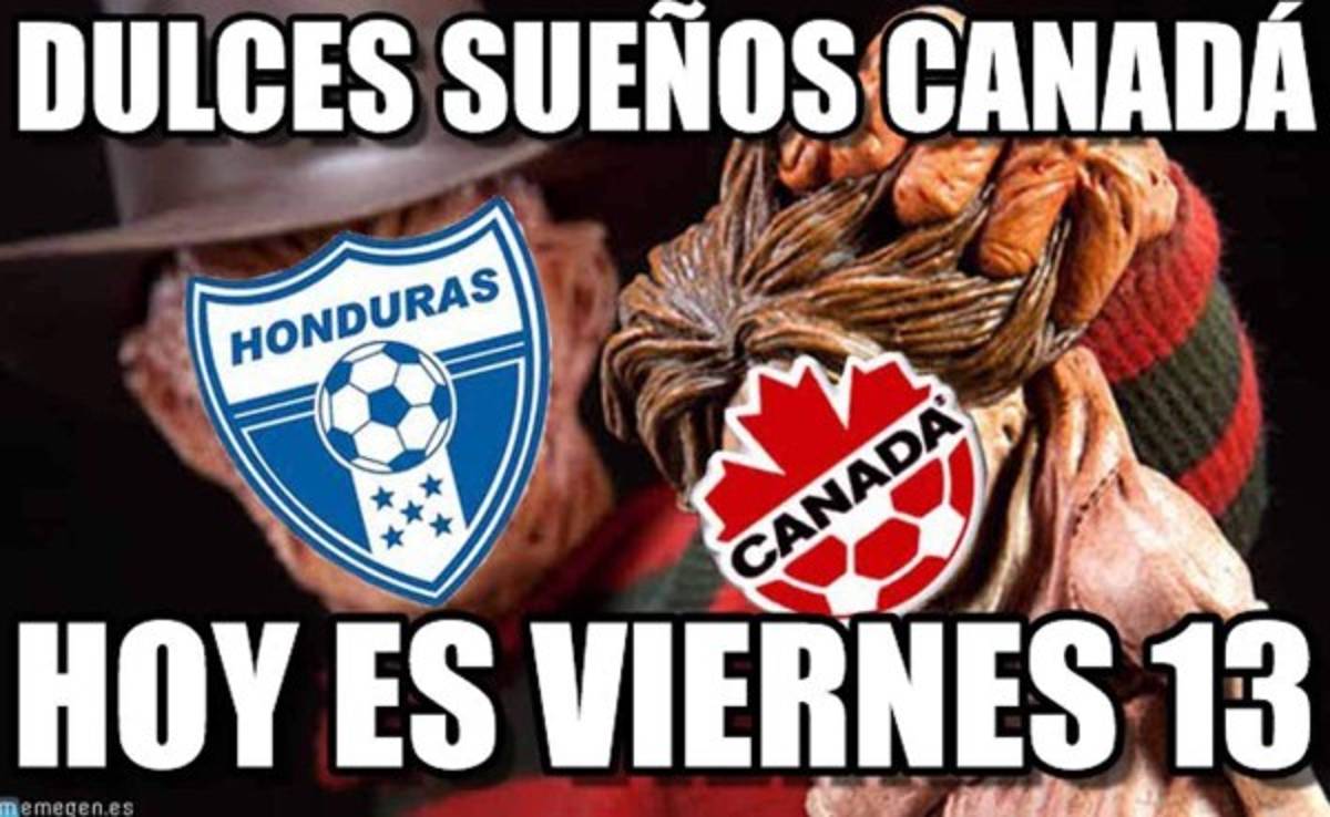 MEMES: Es viernes 13 y Honduras impone el terror previo al juego ante Canadá