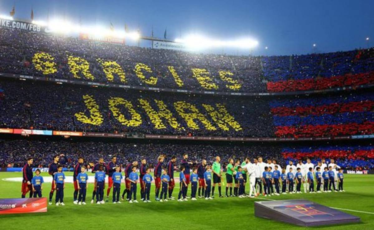Barcelona se rinde en un emotivo homenaje a Johan Cruyff