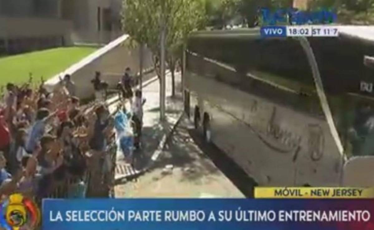 VIDEO: El público acompañó a la selección de Argentina previo a la final de la Copa América