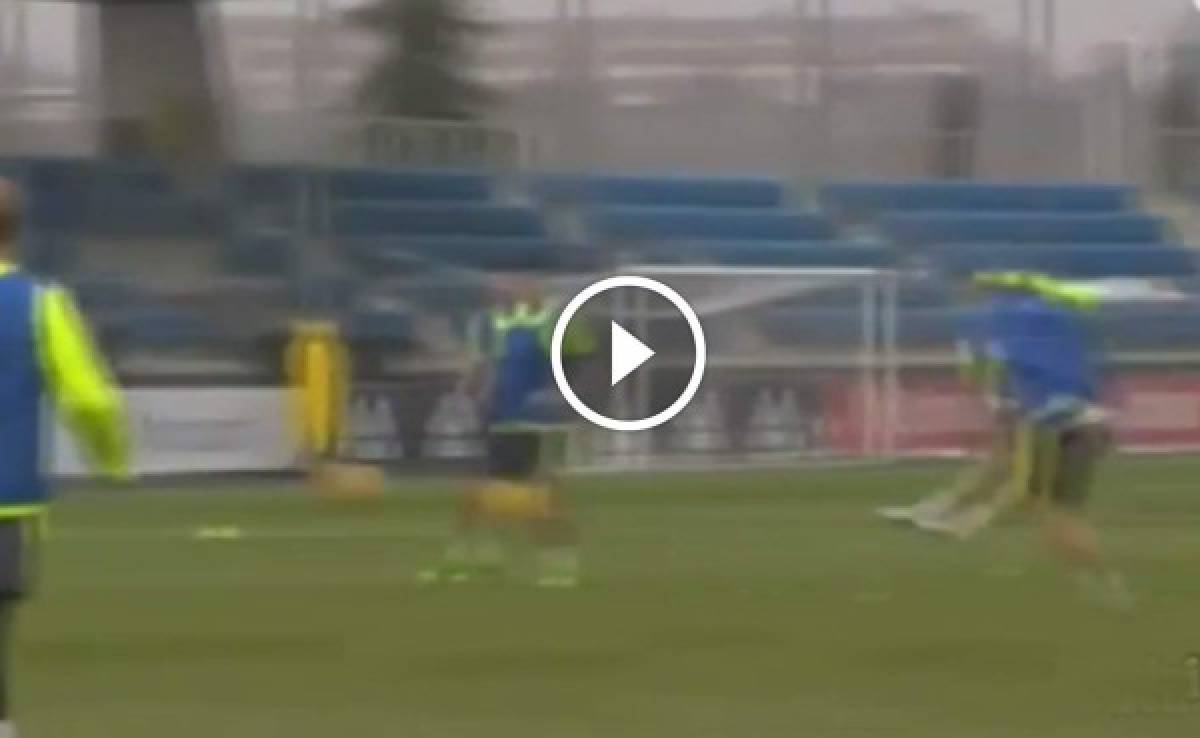 VIDEO: Luka Modric lanza un misil que termina en gol durante entrenamiento