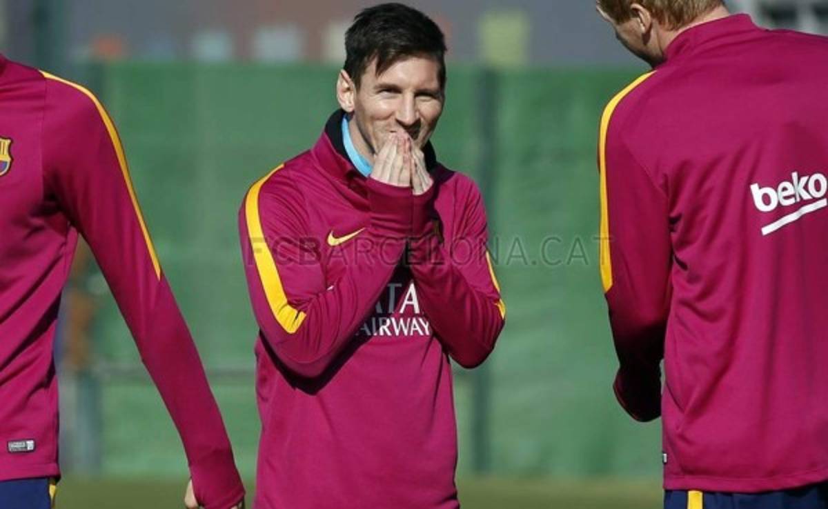Lionel Messi está recuperado y jugará el domingo ante el Málaga