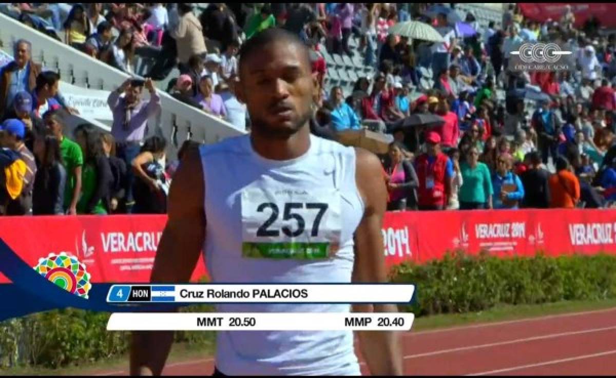 Rolando Palacios no pudo en los 200 metros y quedó en cuarto lugar