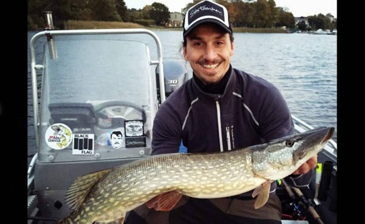 Zlatan Ibrahimovic se fue de pesca con un amigo y presume su premio