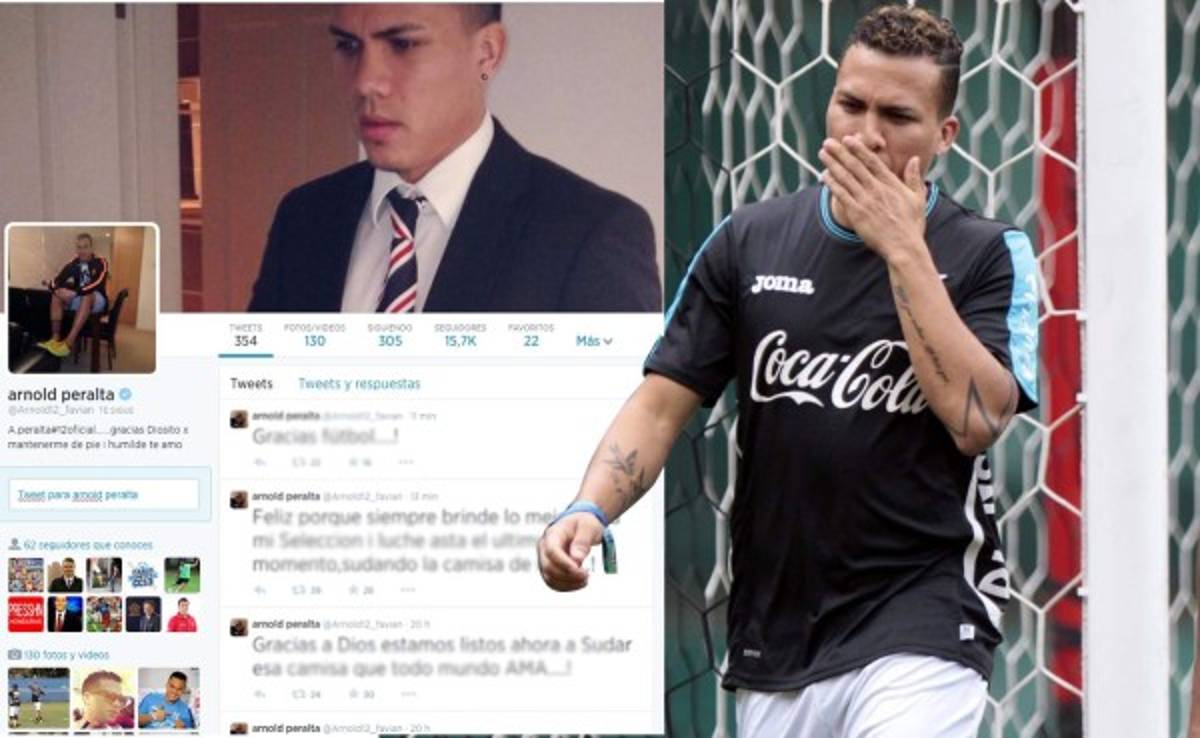 El mensaje en Twitter de Peralta tras quedar fuera del Mundial