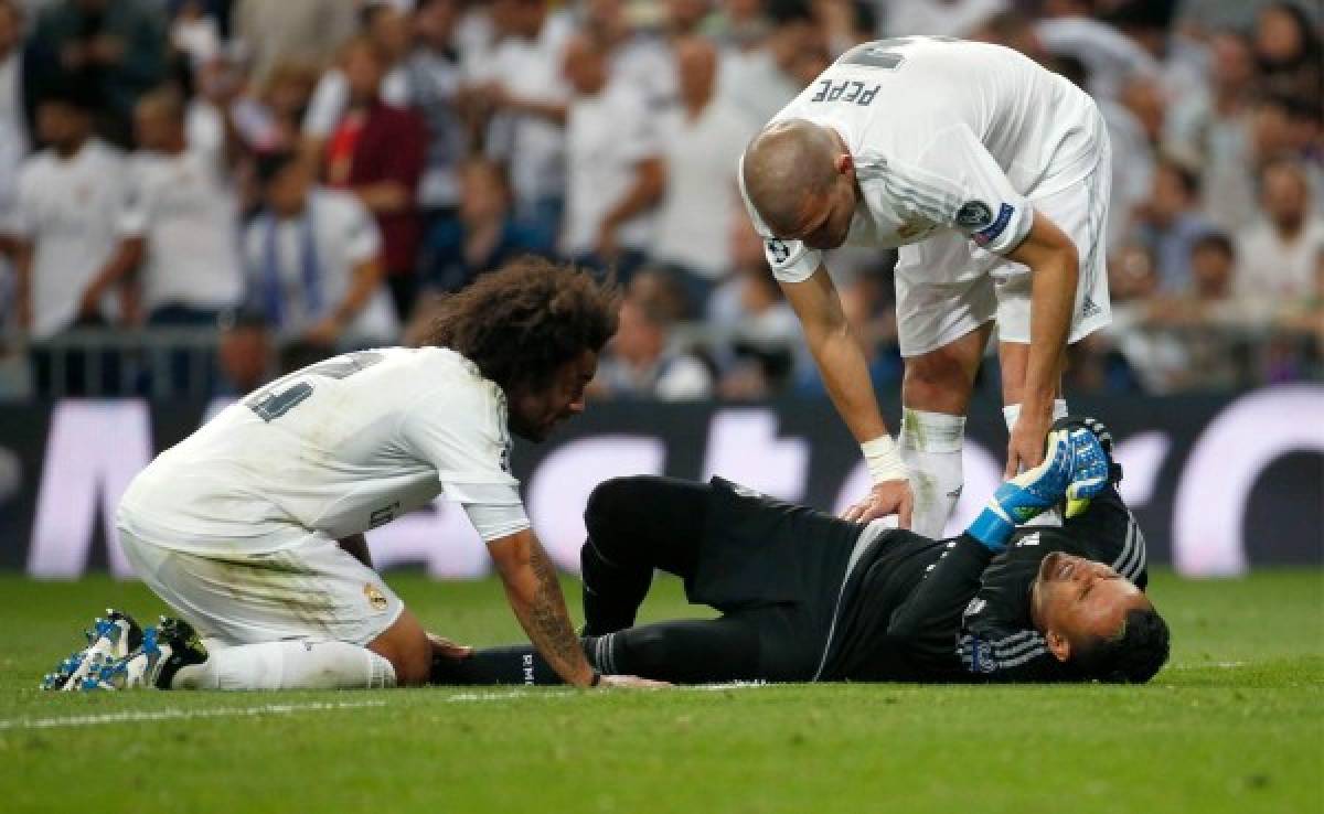 Keylor Navas y Gareth Bale son bajas por lesión en el Real Madrid