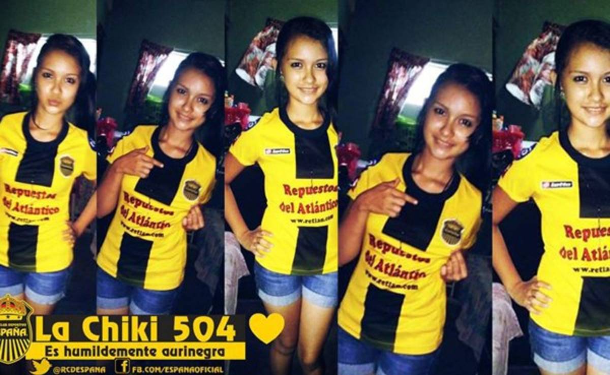 Real España exhibe a popular videobloguera como aficionada aurinegra